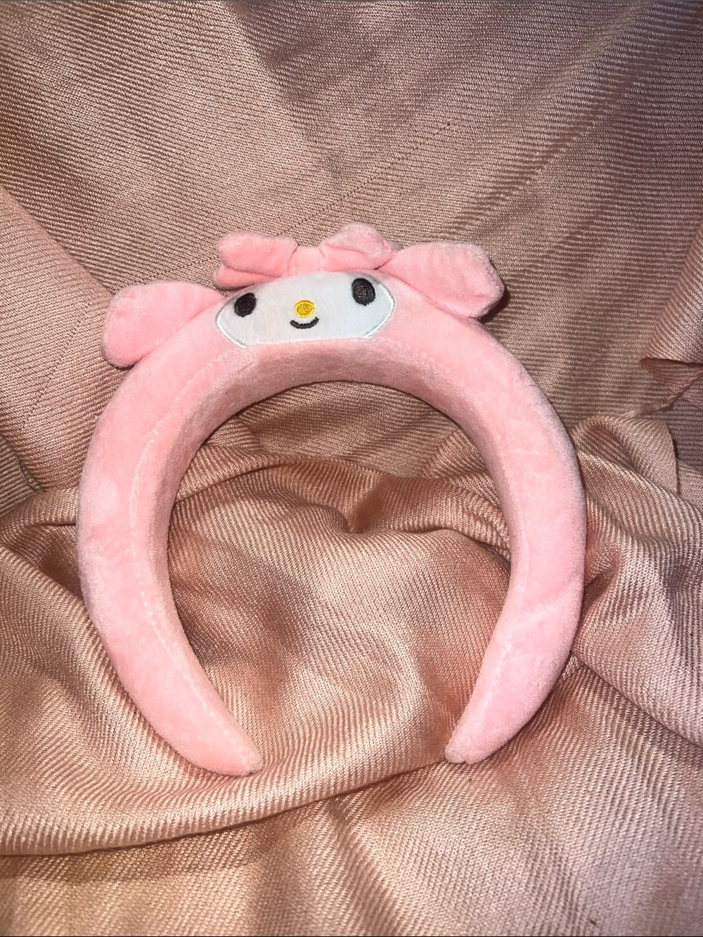 Plush Pink Kids Headband with Cute Character